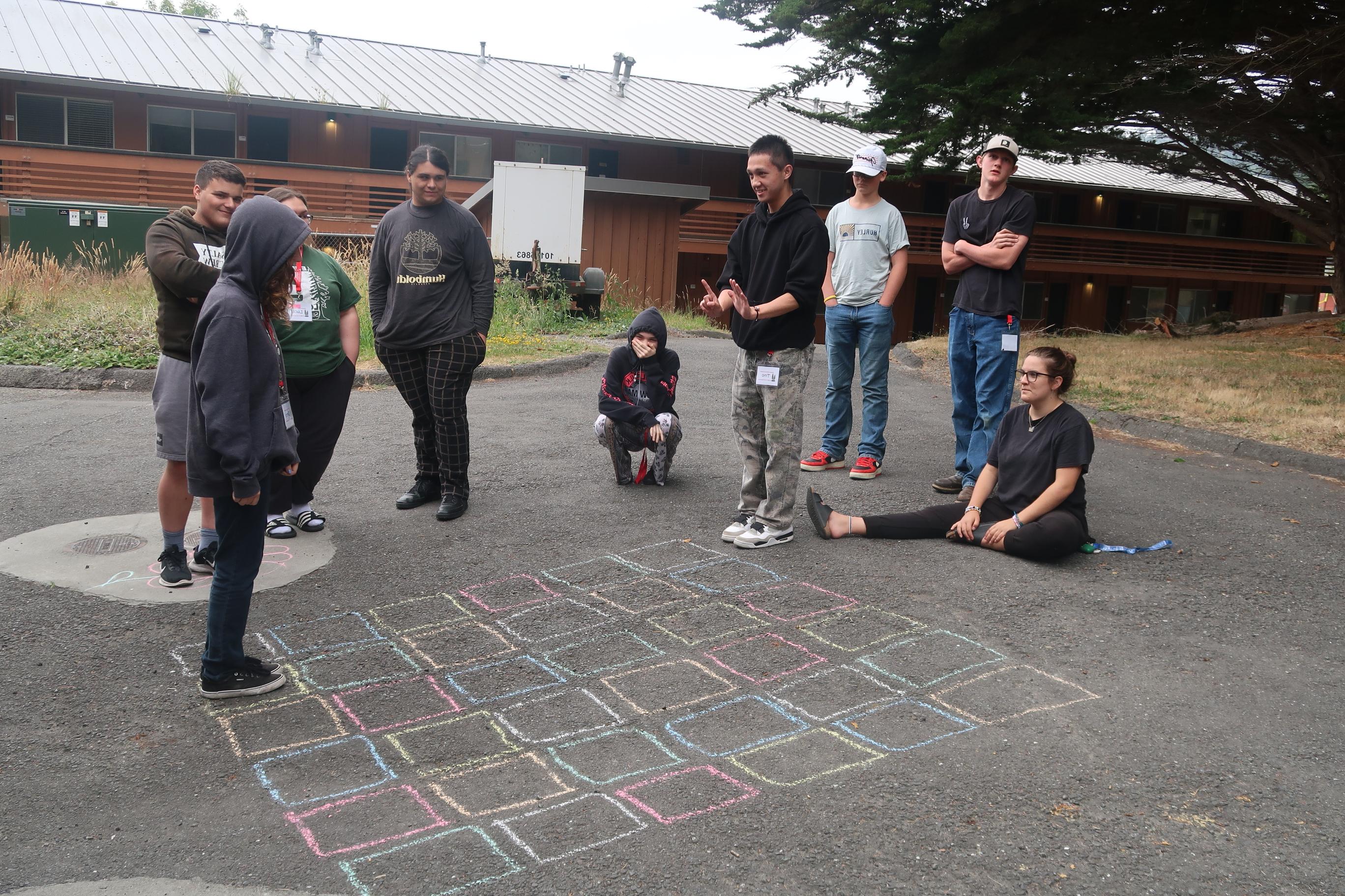 Picture of students at College of the Redwoods, Upward Bound students